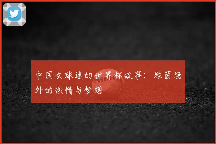 中国女球迷的世界杯故事：绿茵场外的热情与梦想