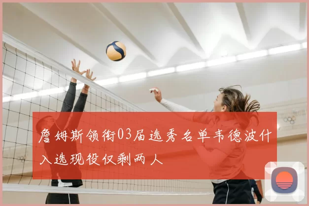 詹姆斯领衔03届选秀名单韦德波什入选现役仅剩两人